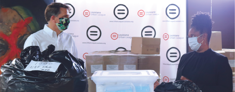 Urban League of Louisiana receives donation of 4,500 masks from Greater New Orleans Foundation