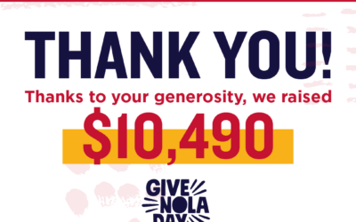 Thank you for your support on GiveNOLA Day!