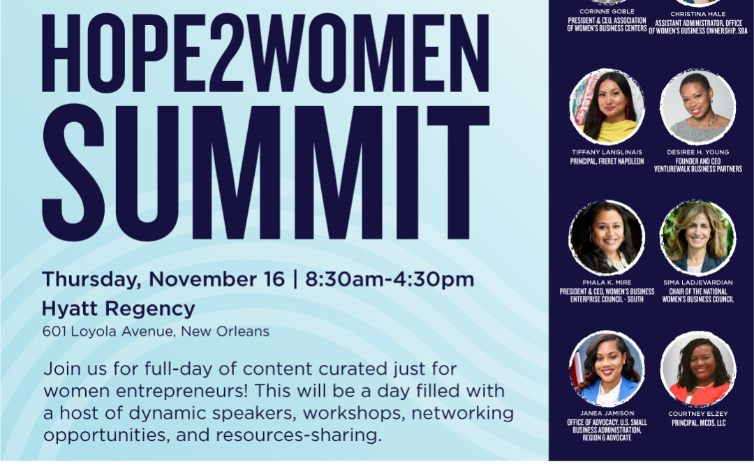 Women’s Entrepreneurship Week: Hope2Women Summit