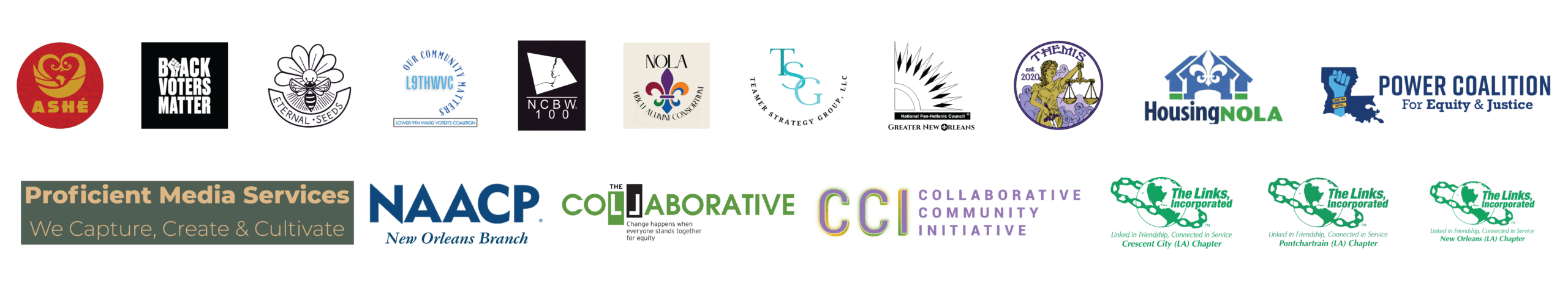 Logo block featuring partners of the By the People Debate series